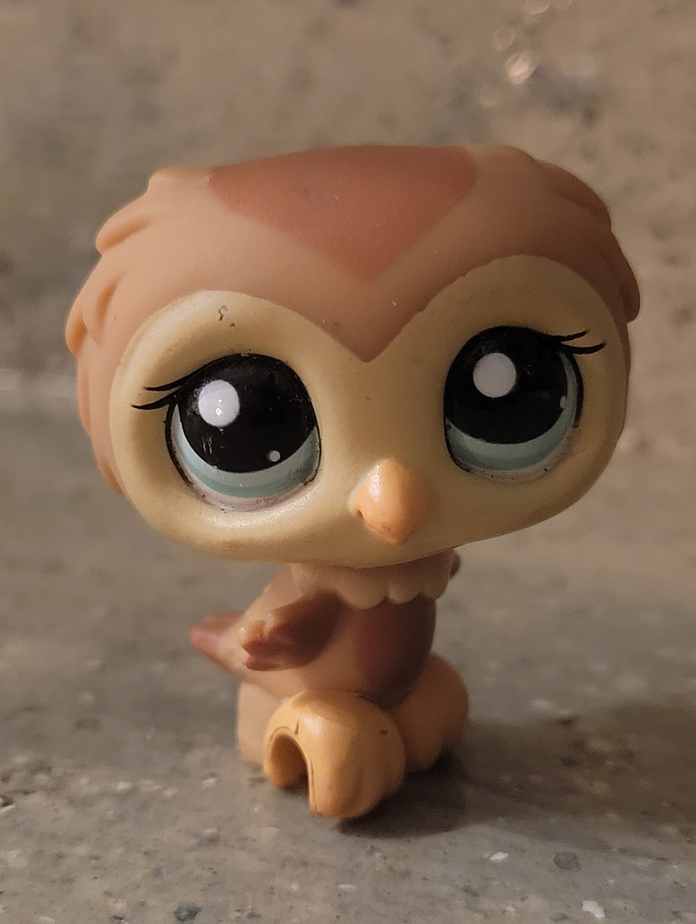 Littlest PetShop Hasbro #1661 Owl Collection Retro Toy Littlest Pet Shop GUC